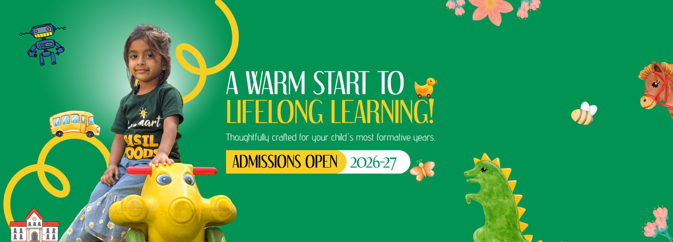 Basil Woods Juniors Malleswaram campus preschool building